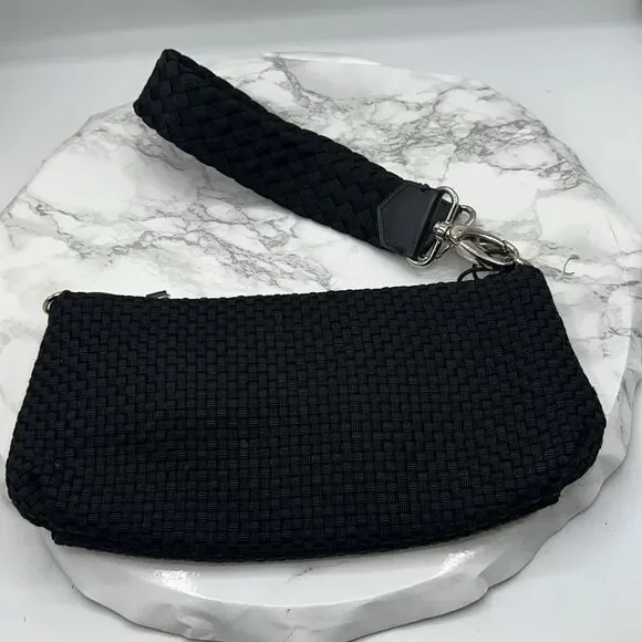 THE SAK Black Woven Knit Convertible Clutch Wristlet Small Bag - Picture 8 of 8